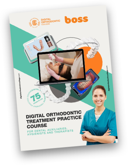 DIGITAL ORTHODONTIC TREATMENT PRACTICE COURSE.<br /><span>FOR DENTAL THERAPISTS & HYGIENISTS.</span>